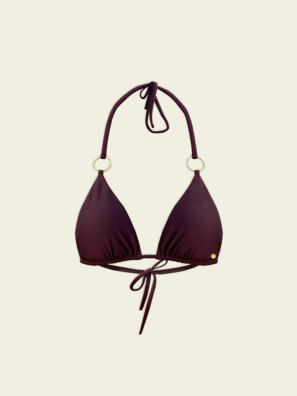 Cherry Reversible Bikini Top Purple