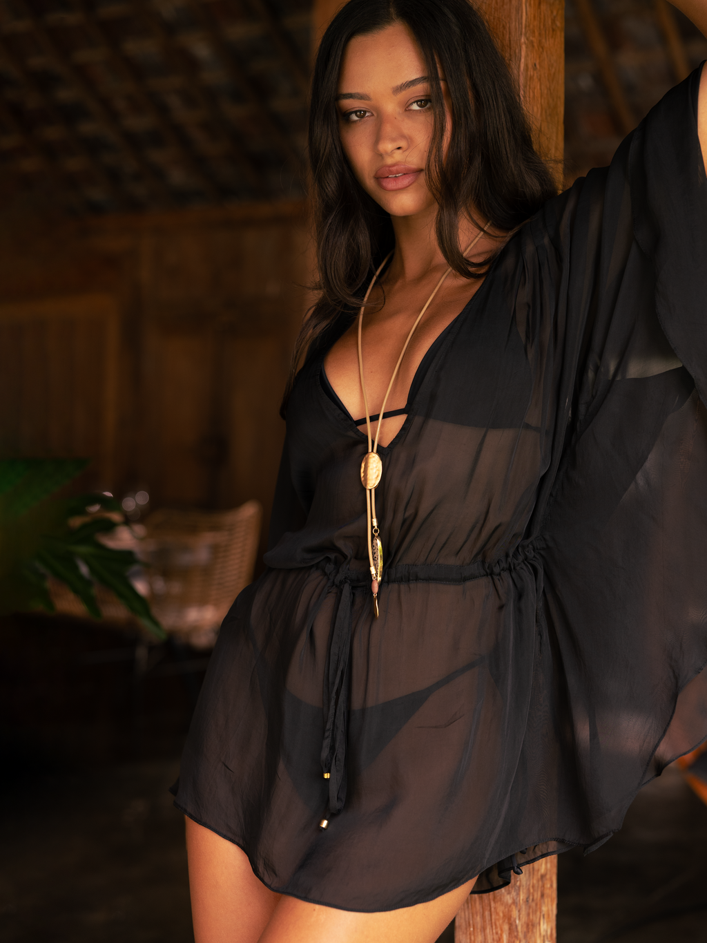Little Black Bikini Top
