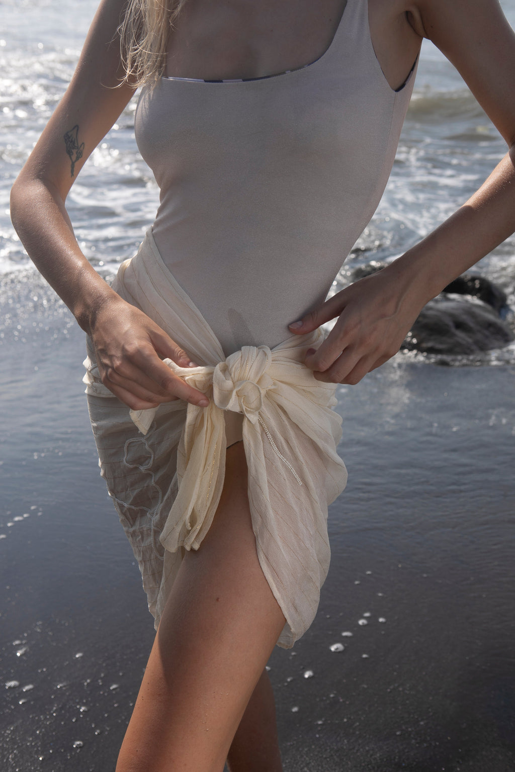 Embelished Pareo Sand Sarong