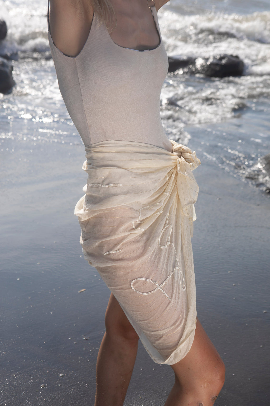 Embelished Pareo Sand Sarong