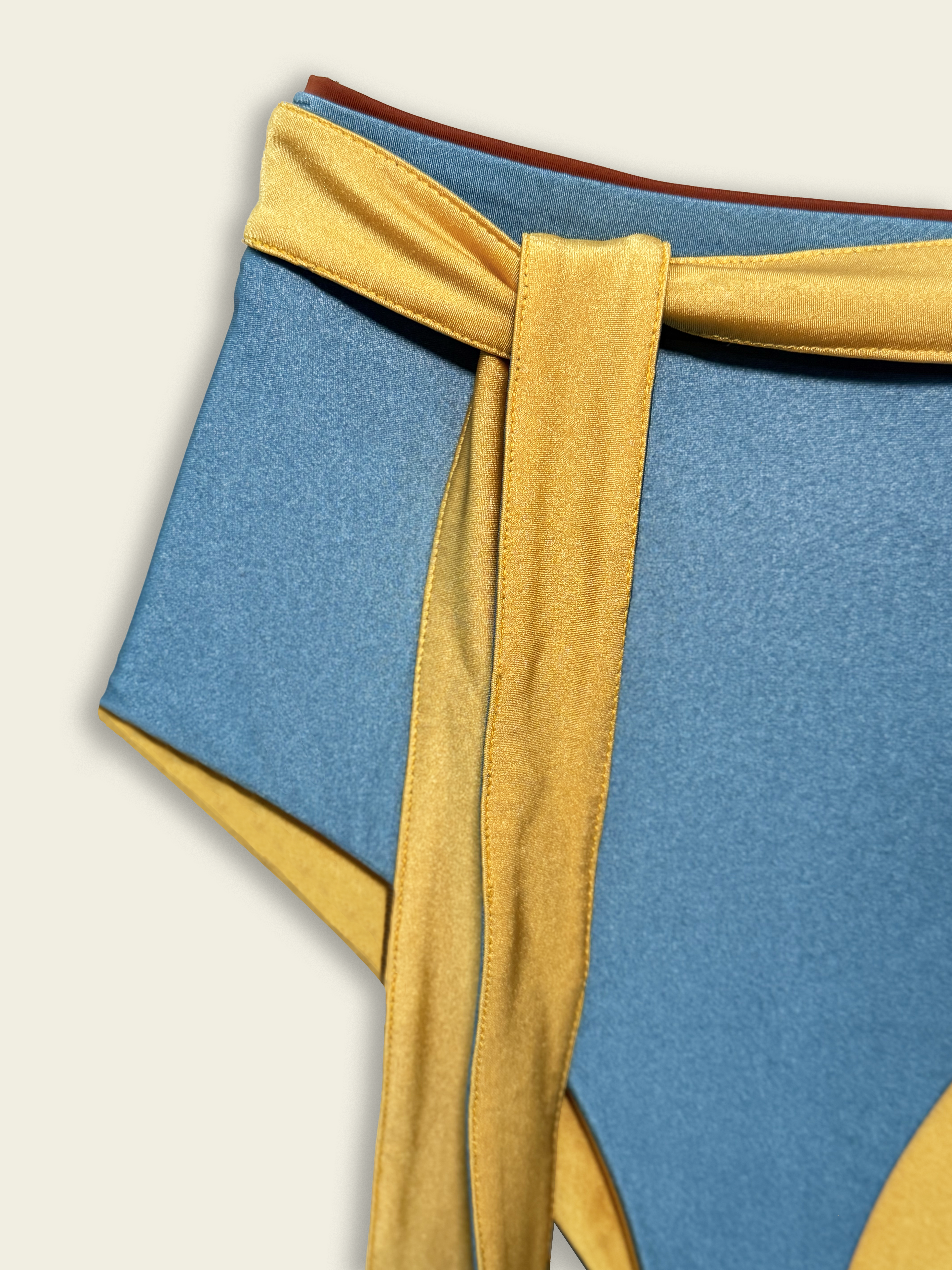 Sunny Poolside Reversible Bikini Set Blue
