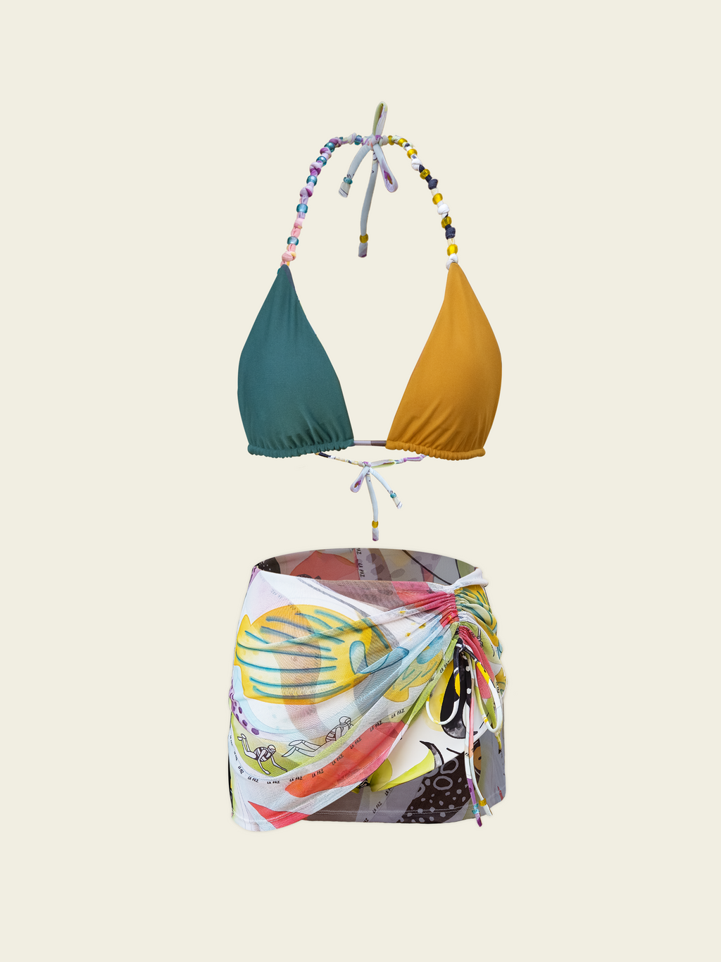 Tropic Bloom Set Blue-Yellow